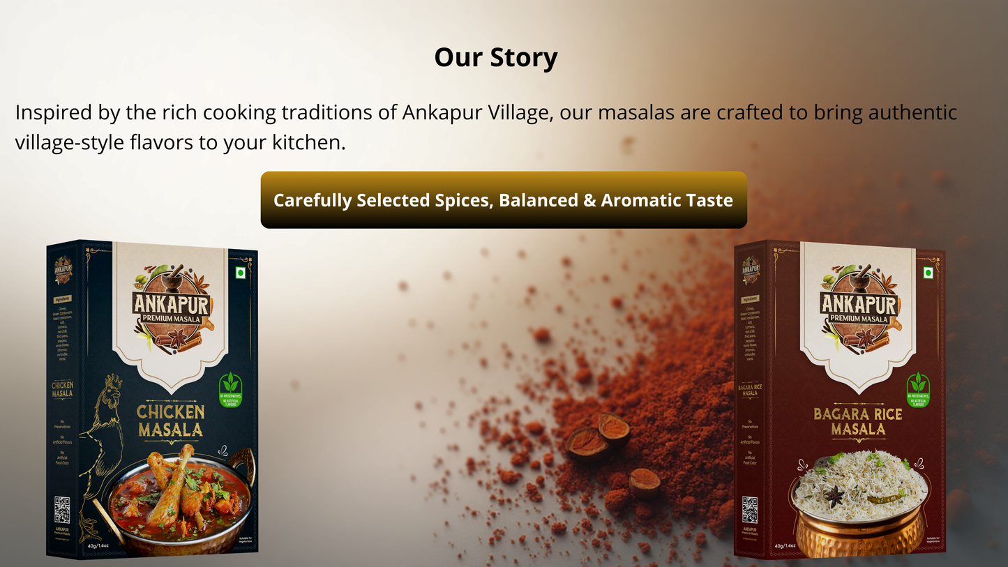Ankapur Premium Chicken & Bagara Masala | Duo Combo